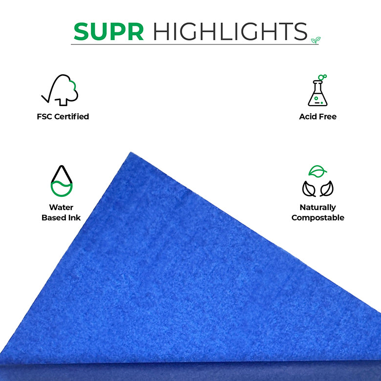 Royal Blue Tissue Paper for Recyclable & Sustainable Wrapping