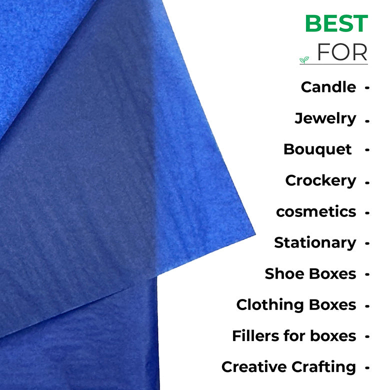 Royal Blue Tissue Paper for Recyclable & Sustainable Wrapping
