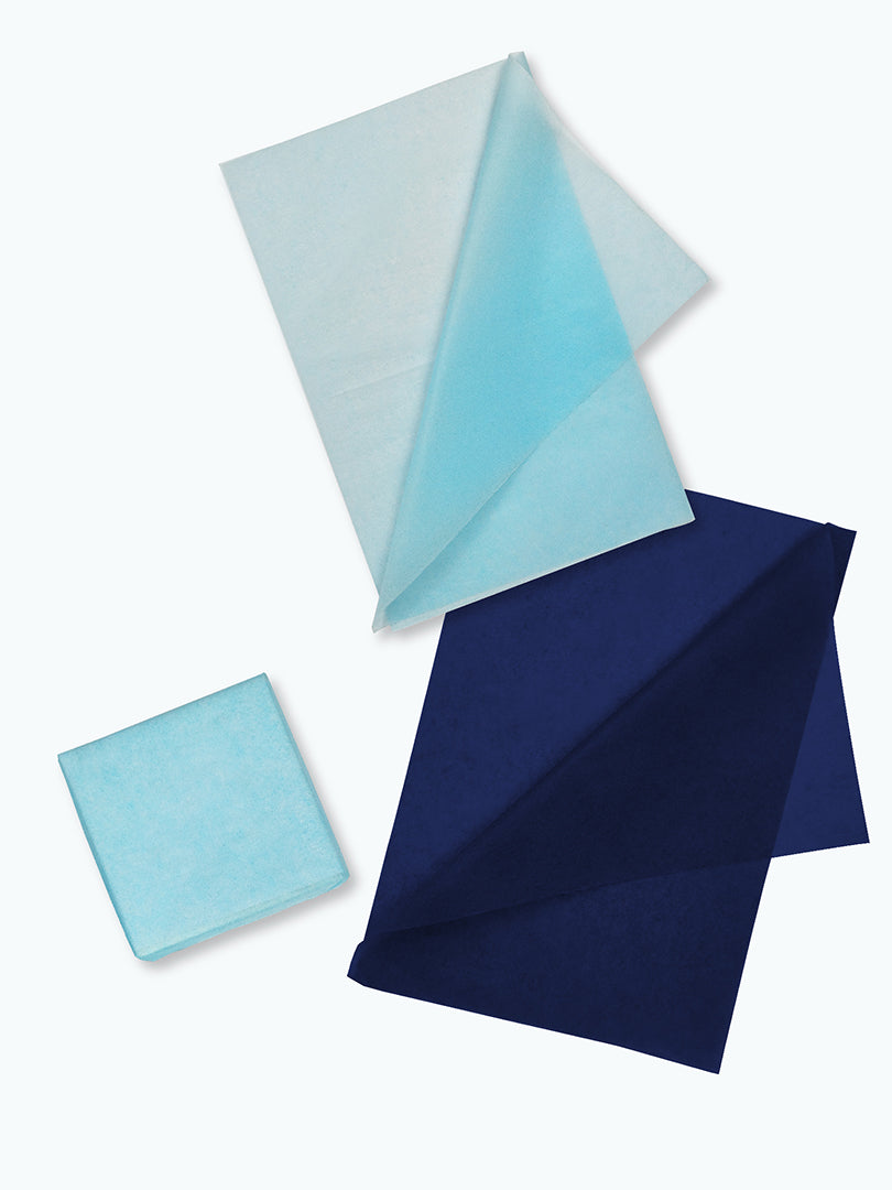 Blue Tissue Paper. Acid Free & FSC Certified. MOQ: 100 Wrapping Paper