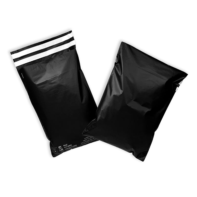 Black Mailers - Home Compostable Shipping Mailers.