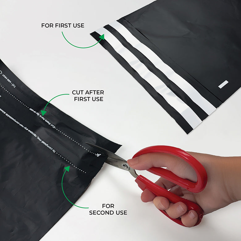 Black Mailers - Home Compostable Shipping Mailers.