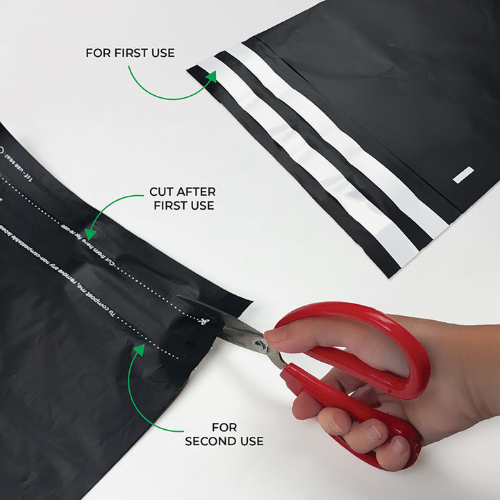 Black Mailers - Home Compostable Shipping Mailers.