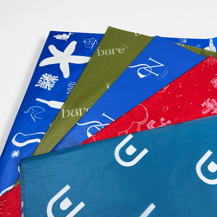 Custom Tissue Paper with Full Background printing. Logo/Pattern Design.