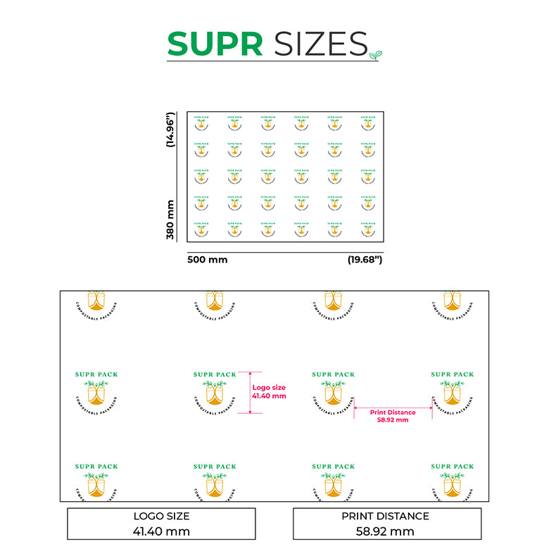 Custom Tissue Paper with Logo & Pattern Design in Multiple Colors