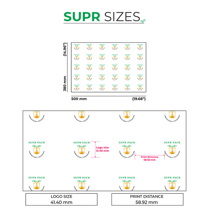 Custom Tissue Paper with Logo & Pattern Design in Multiple Colors