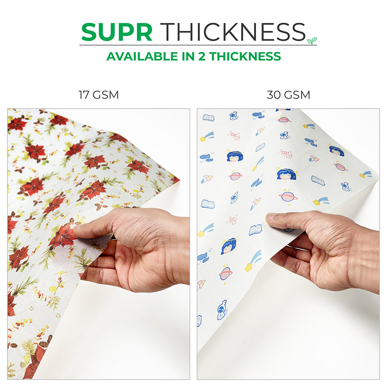 Custom Tissue Paper with Logo & Pattern Design in Multiple Colors