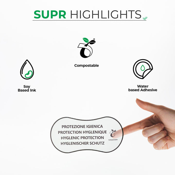 Clear Stickers - Customisable, Compostable & Sustainable.