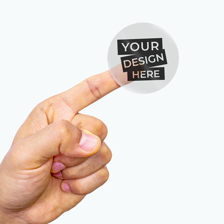Clear Stickers - Customisable, Compostable & Sustainable.