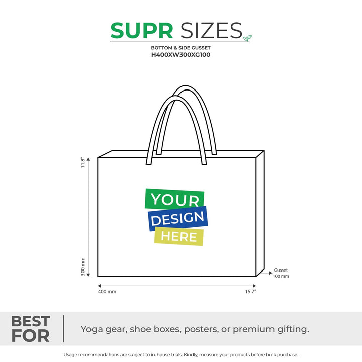 Custom Tote Bags with Gusset. Recyclable & Reusable Cotton Tote Bag