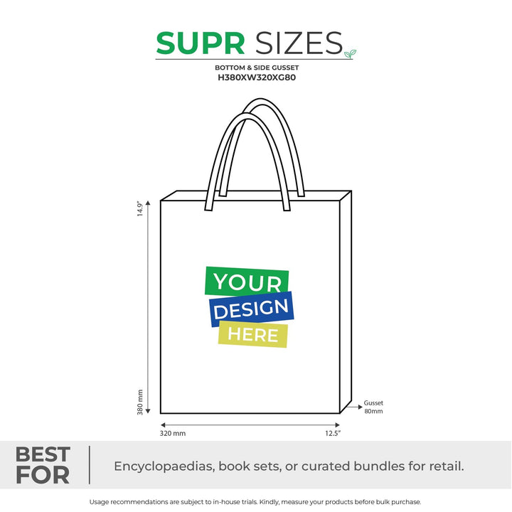 Custom Tote Bags with Gusset. Recyclable & Reusable Cotton Tote Bag