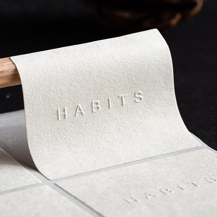 Blind Custom Embossed Stickers. Eco-Friendly & Fast turnaround.