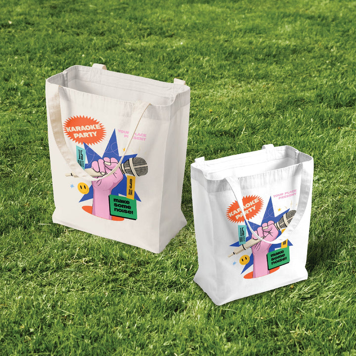 Custom Tote Bags with Gusset. Recyclable & Reusable Cotton Tote Bag