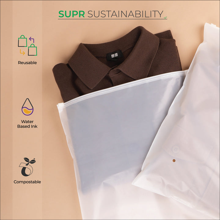 Custom Zip Lock Bags. Compostable, Sustainable & Reusable