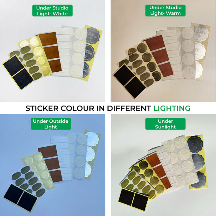 Blind Custom Embossed Stickers. Eco-Friendly & Fast turnaround.