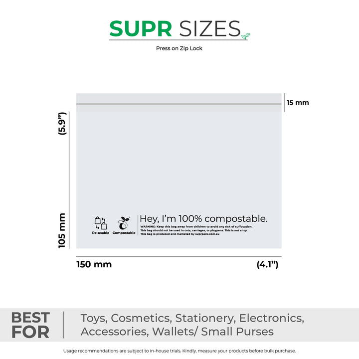 Compostable Zip Lock Bags for Eco-friendly & Leakproof Packaging