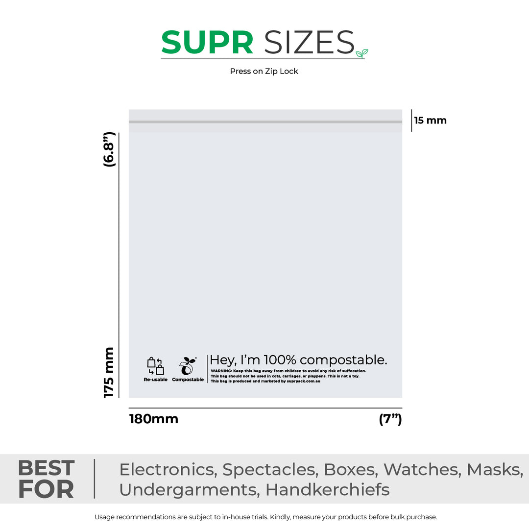 Compostable Zip Lock Bags for Eco-friendly & Leakproof Packaging