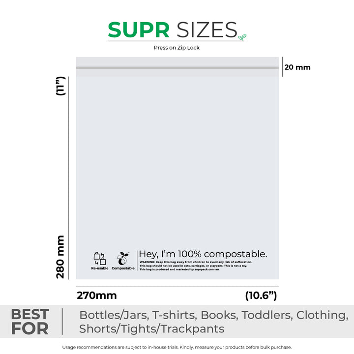 Compostable Zip Lock Bags for Eco-friendly & Leakproof Packaging
