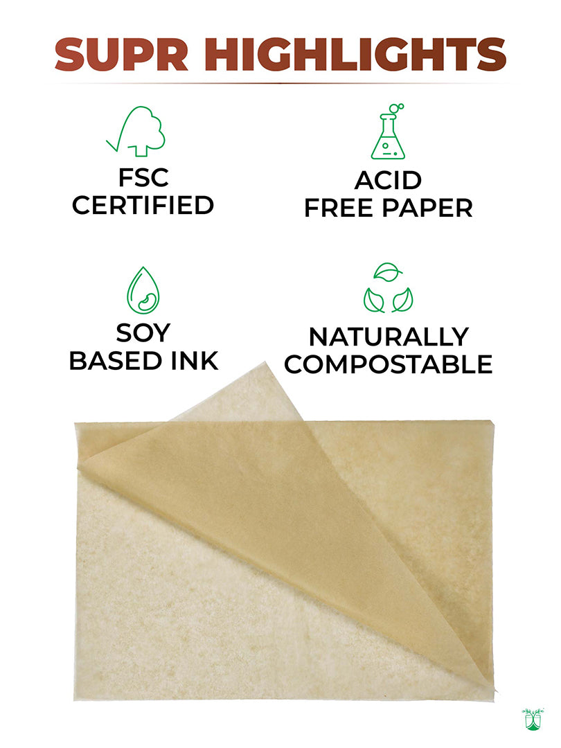 Tissue Paper (Brown). Acid Free & FSC Certified. MOQ: 100 Wrapping Paper