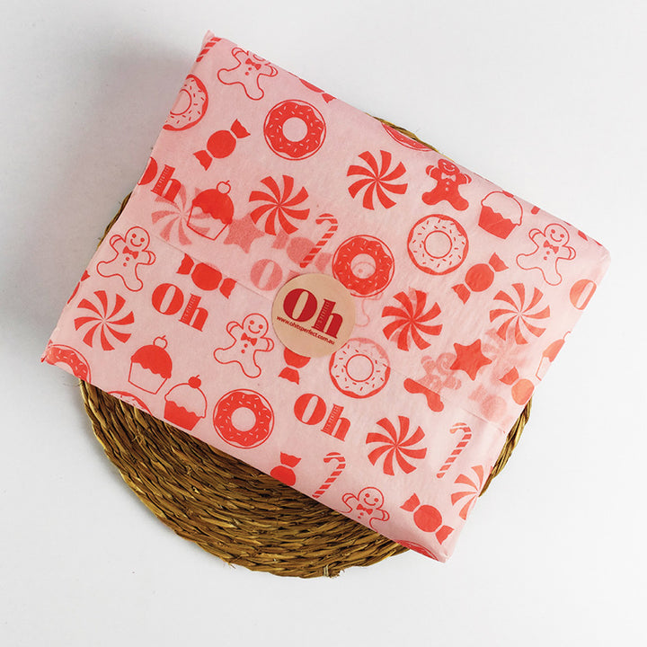 COLOURED CUSTOM TISSUE PAPER WITH LOGO & PATTERN DESIGN