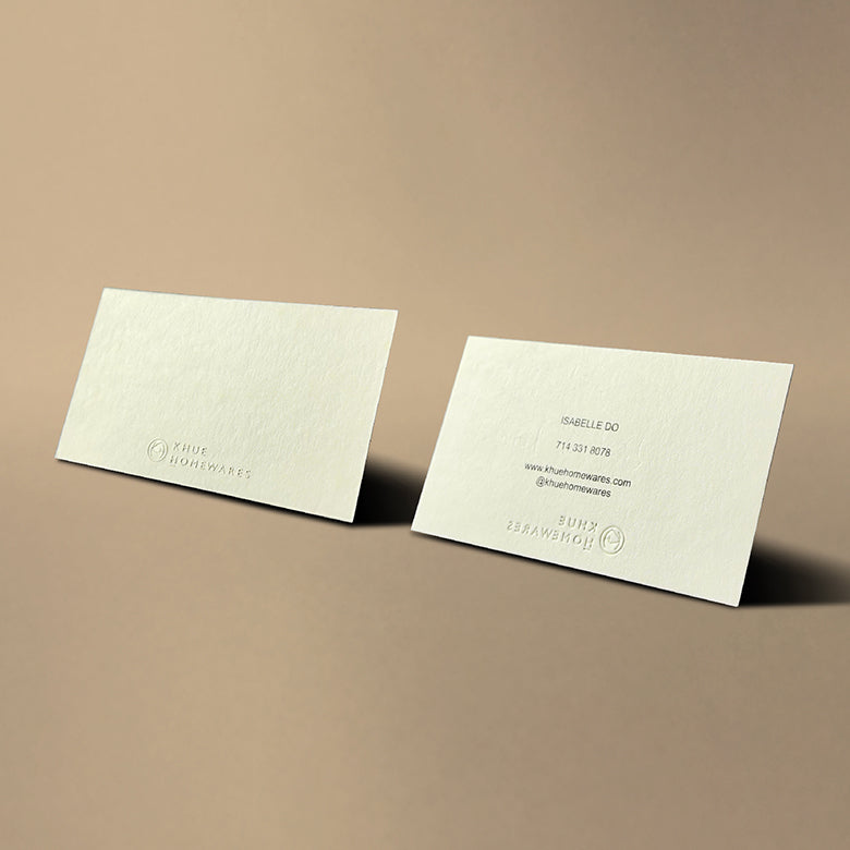 Luxe Custom Emboss, Letterpress 3D foil –