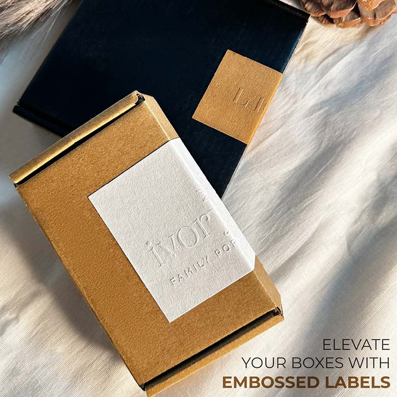 Blind Custom Embossed Stickers. Eco-Friendly & Fast turnaround.