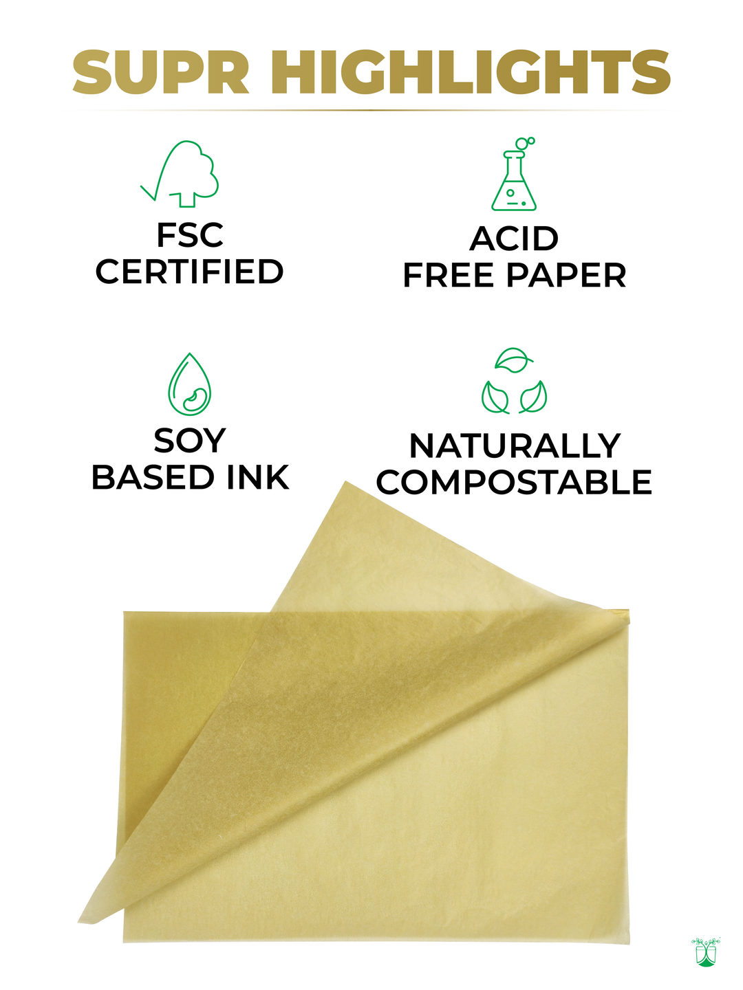 Golden Tissue Paper