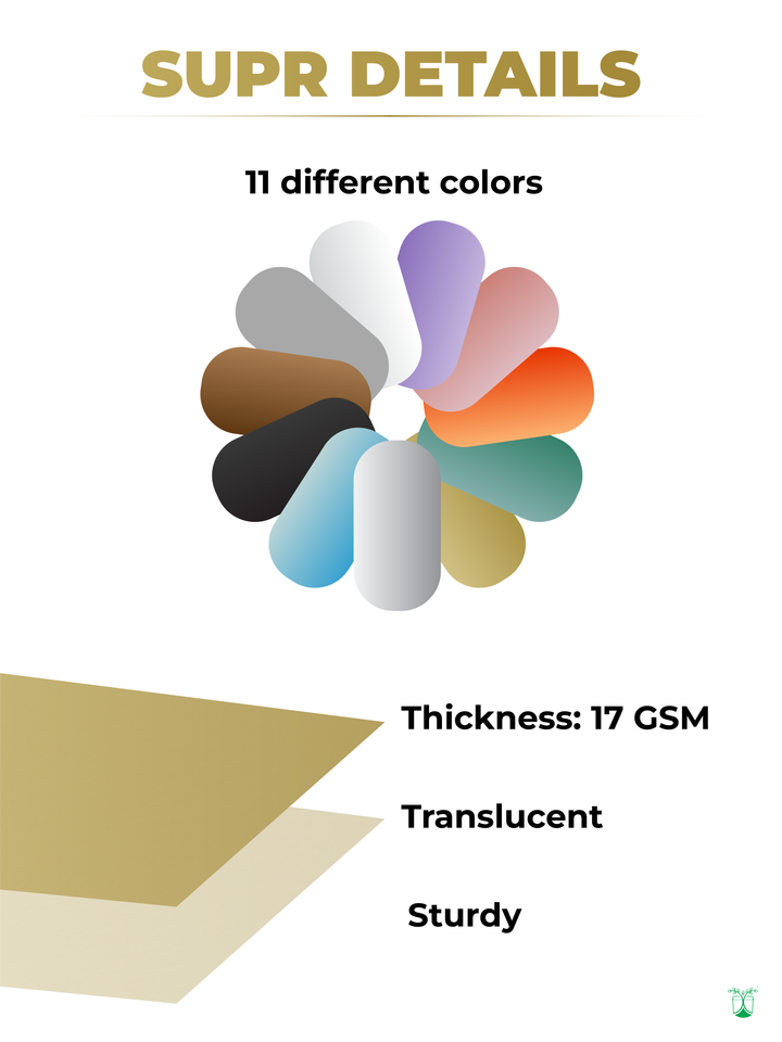 Golden Custom Printed Tissue Paper