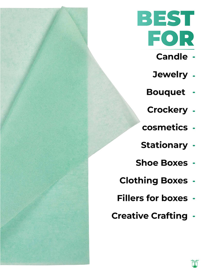 Tissue paper (Green) - From pack of 100 sheets.