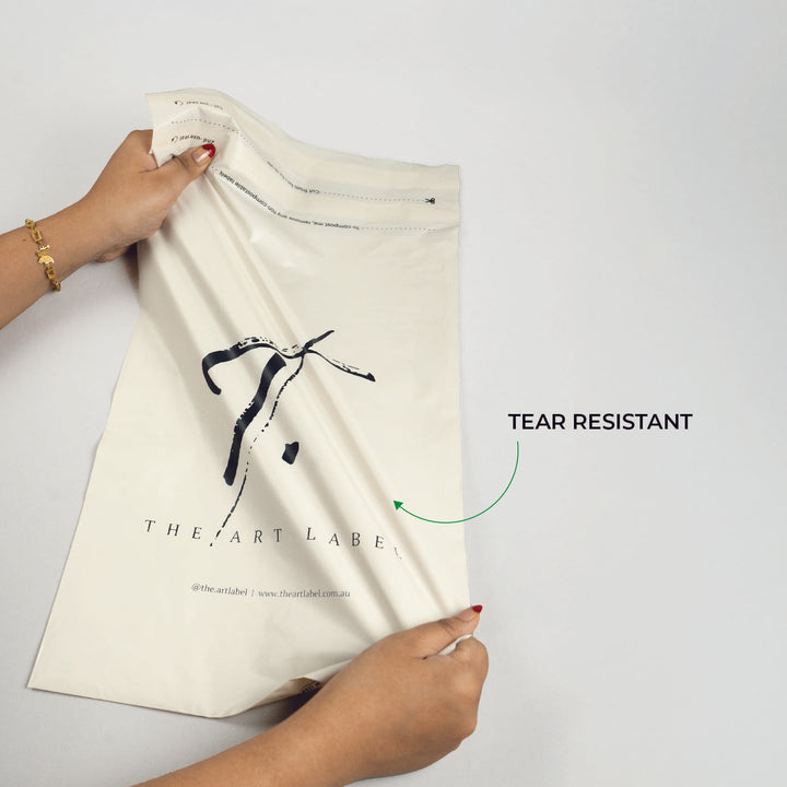 Custom Home Compostable Mailers - Warm grey