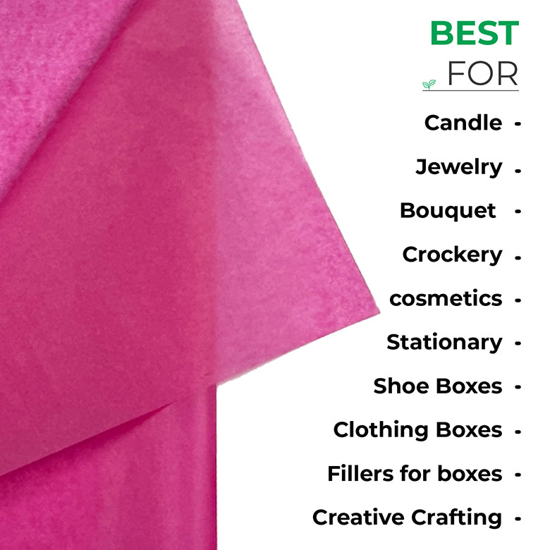Barbie Pink tissue Paper for Recyclable & Sustainable Wrapping