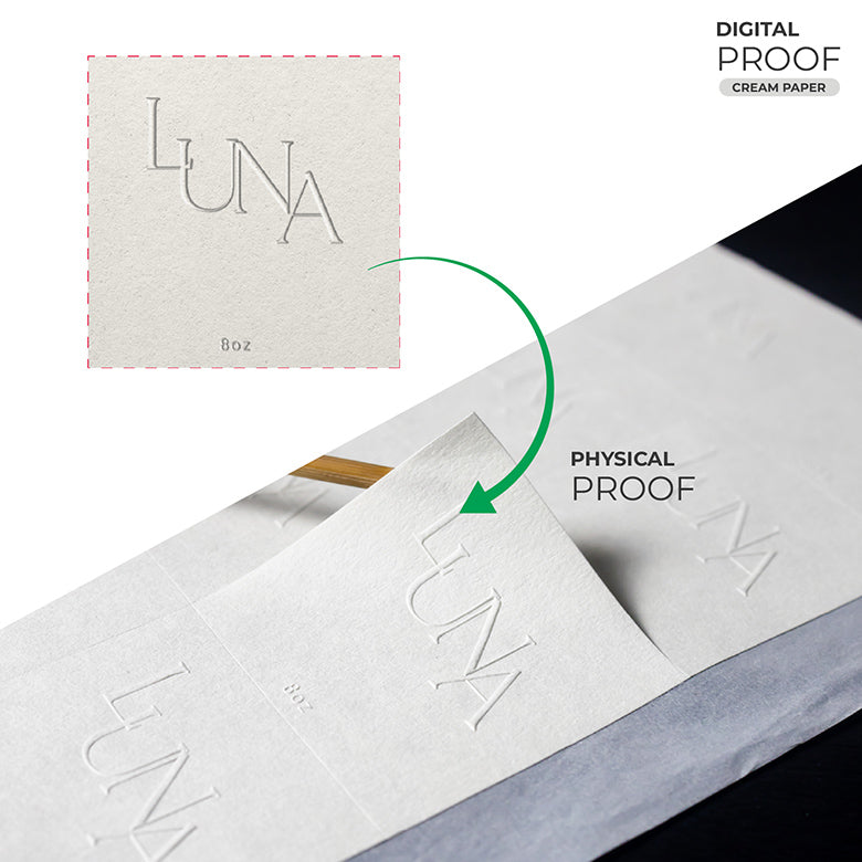 recyclable embossed stickers | eco-friendly stickers | custom embossed labels