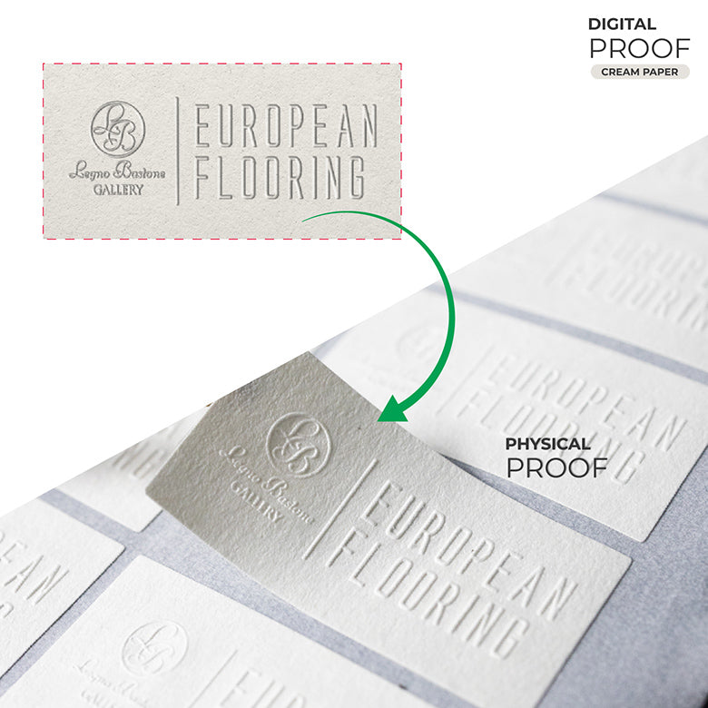 custom embossed sticker labels | custom candle labels | soap labels | recycled embossed stickers