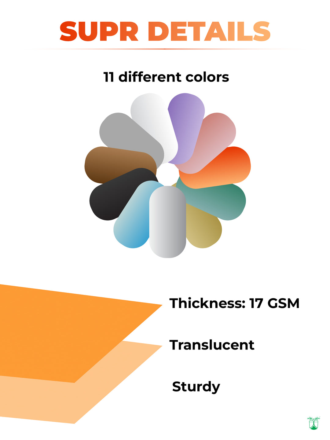 Orange Eco Friendly Tissue Paper