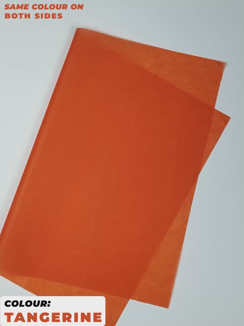 Tangerine Tissue Paper for Acid-free, Recyclable & Sustainable Wrapping