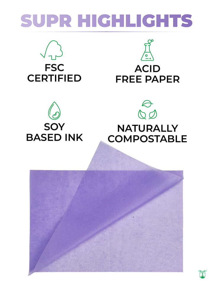 Tissue paper (Purple) - From pack of 100 sheets.