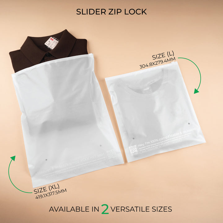 Custom Zip Lock Bags. Compostable, Sustainable & Reusable