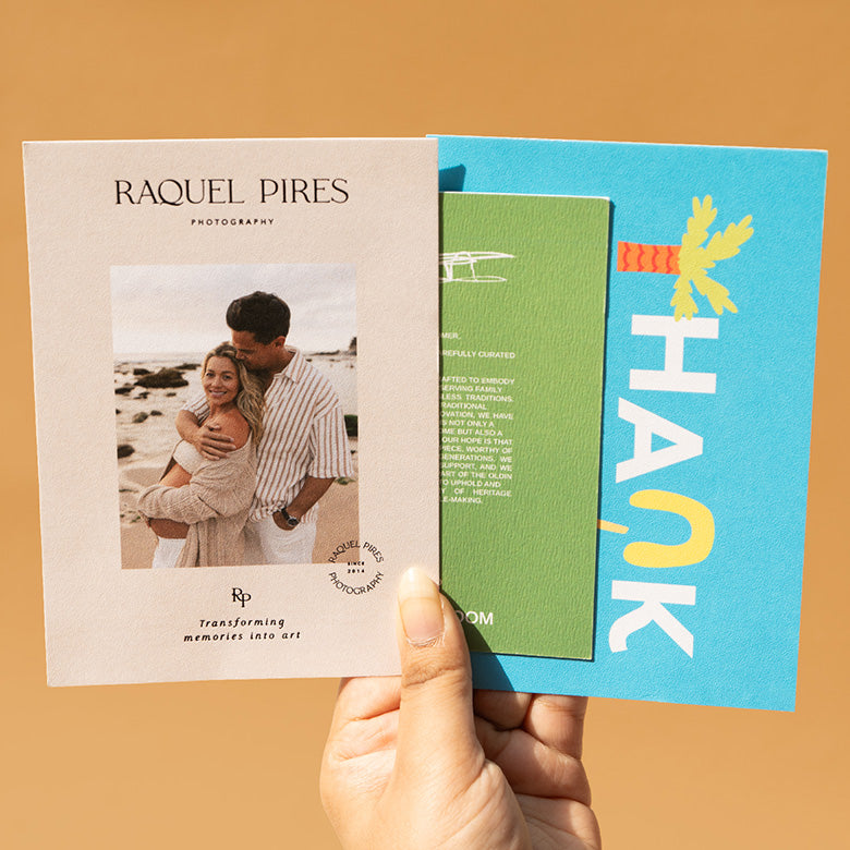 CUSTOM CARDS - ECO-FRIENDLY PREMIUM TEXTURED PAPER