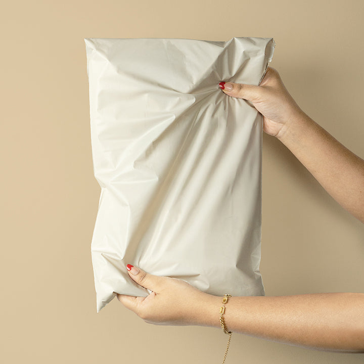 Warm Grey Mailers - Home Compostable Shipping Mailers.