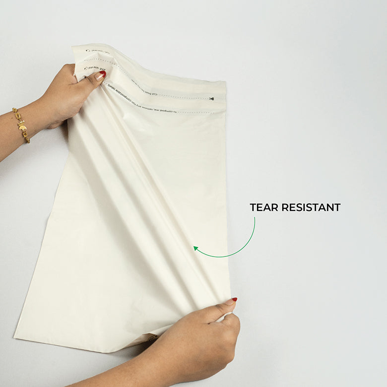 Warm Grey Mailers - Home Compostable Shipping Mailers.