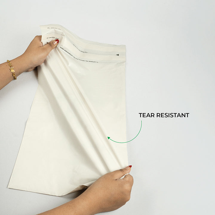 Warm Grey Mailers - Home Compostable Shipping Mailers.