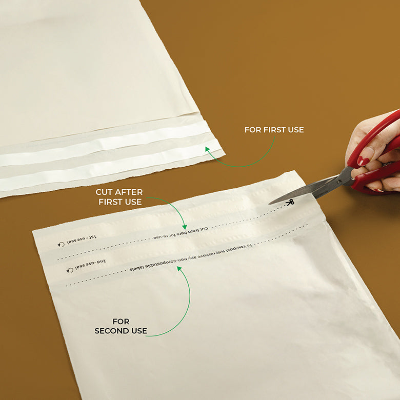 Warm Grey Mailers - Home Compostable Shipping Mailers.