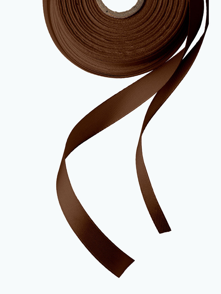 BROWN COMPOSTABLE RIBBON FOR ECO-FRIENDLY PACKAGING, DIY & MORE.