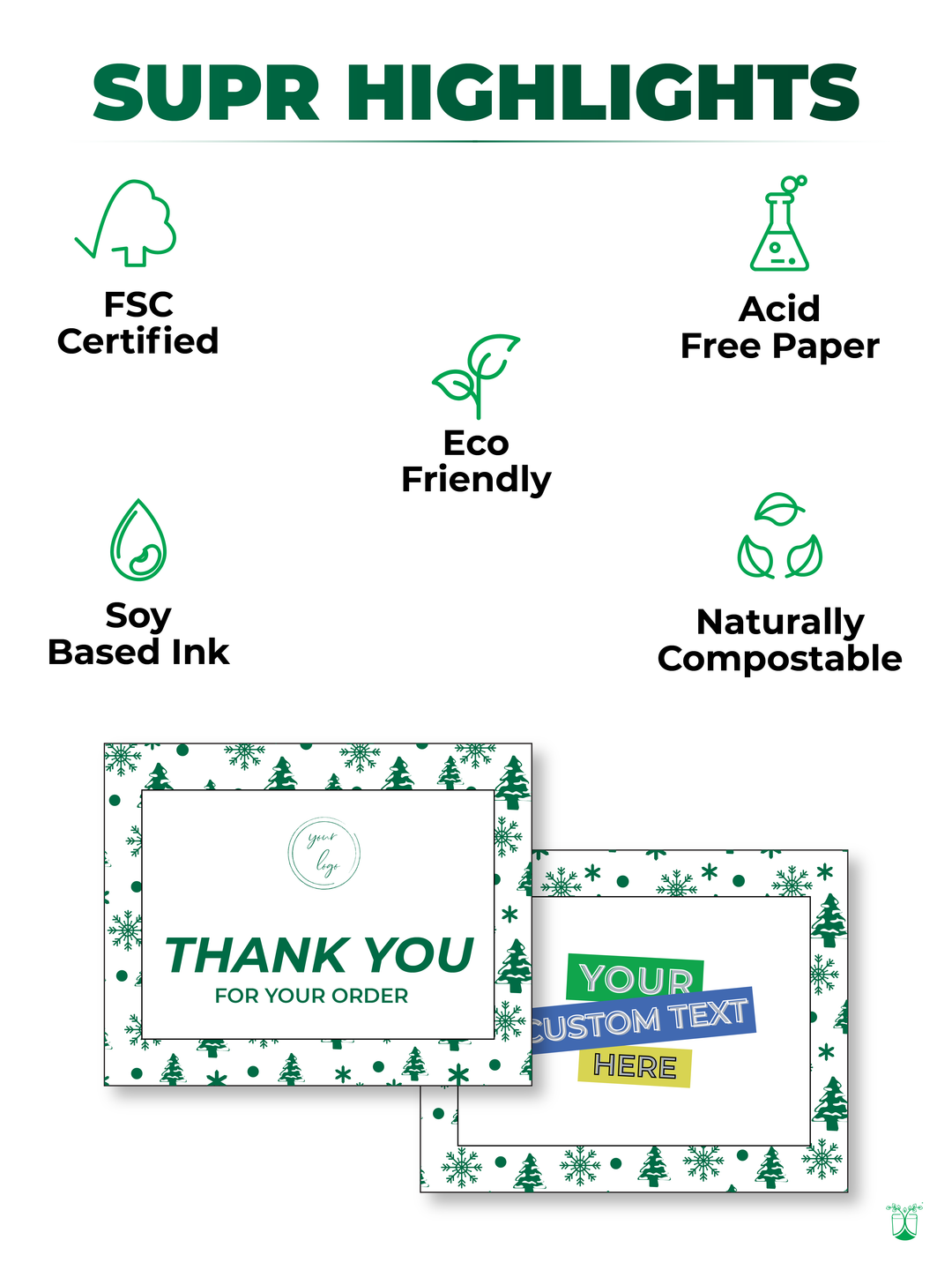 thank you cards | custom thank you cards | printed thank you cards | eco friendly thank you cards