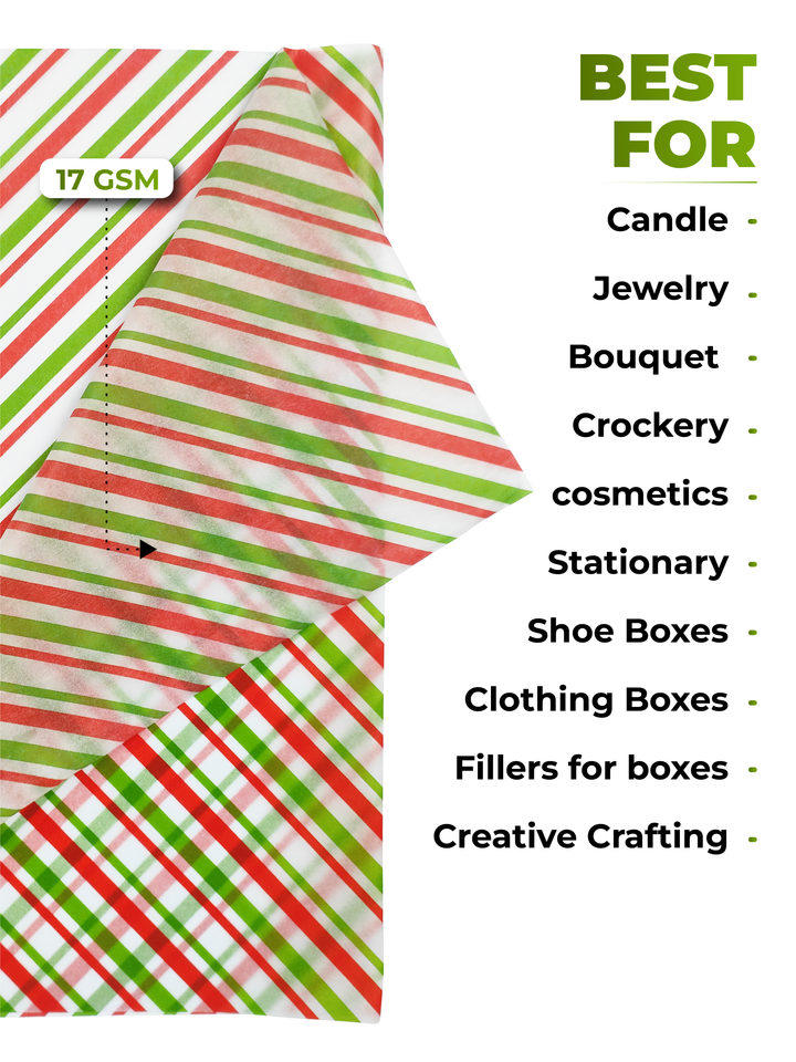wrapping paper | tissue paper | custom wrapping paper | custom tissue paper | coloured tissue paper | tissue paper roll | design tissue paper | eco friendly tissue paper | compostable tissue paper | candy cane tissue paper