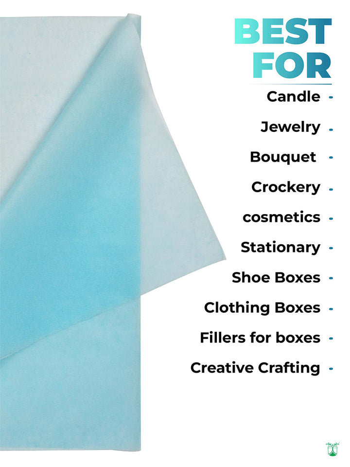 Blue Tissue Paper. Acid Free & FSC Certified. MOQ: 100 Wrapping Paper