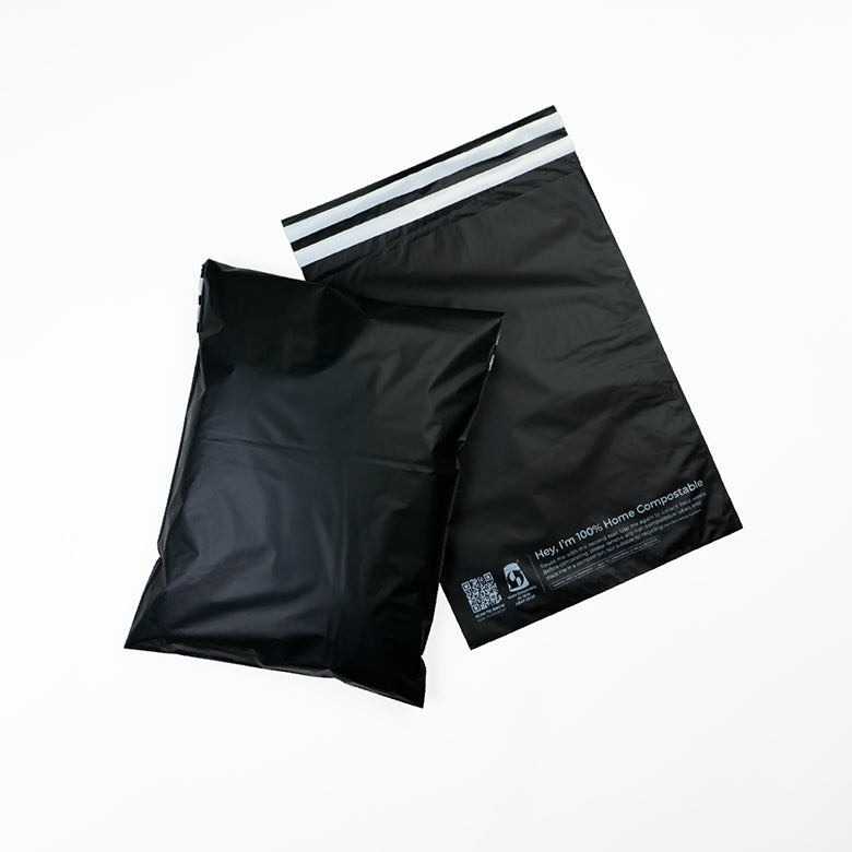 Black Mailers - Home Compostable Shipping Mailers.