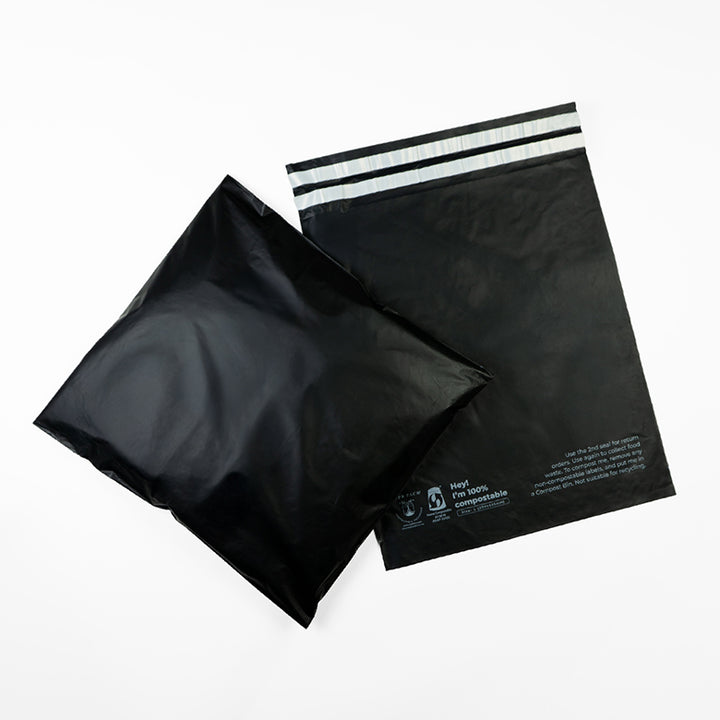 Black Mailers - Home Compostable Shipping Mailers.
