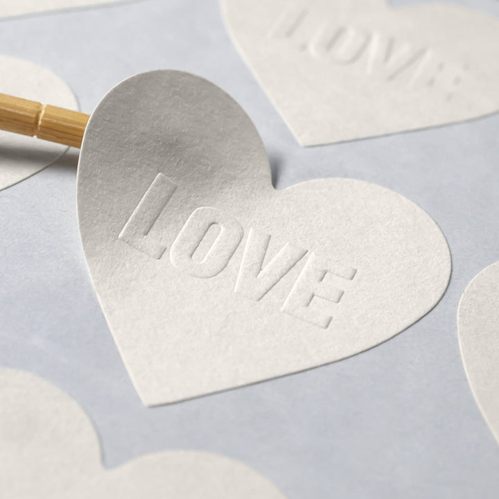 Blind Custom Embossed Stickers  - Luxe Textured Paper & 3D Effect