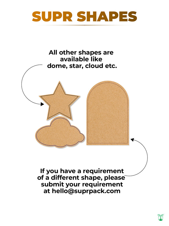 Custom Kraft Paper Stickers - From pack of 250 labels