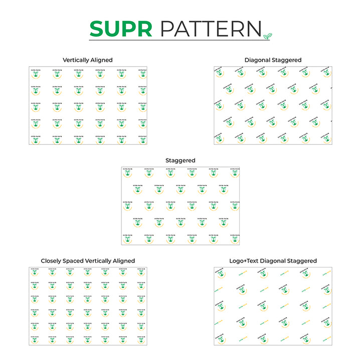 Custom Tissue Paper with Logo & Pattern Design in Multiple Colors